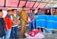 Bantuan Pangan Warga Terdampak Banjir Yang Diterima Bupati, Hasan Ali Bassam Kasuba