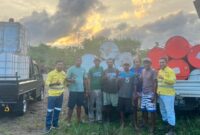 Pose Bersama Ketua Kelompok Tani dan Managemen NHM Usai Serahkan Bantuan