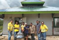 Bantuan Kubah Masjid yang Diserahkan Tim NHM Peduli 
