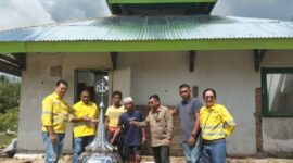 Bantuan Kubah Masjid yang Diserahkan Tim NHM Peduli 