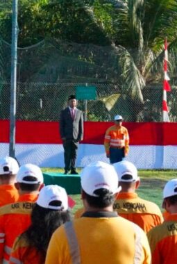 Upacara HUT RI di Gosowong,  Teguhkan Semangat Teamwork dan Nasionalisme