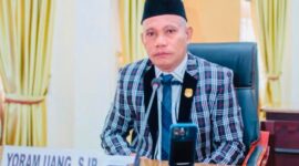 Ketua Komisi I DPRD Halmahera Barat, Yoram Uang, S.IP,.M.Si