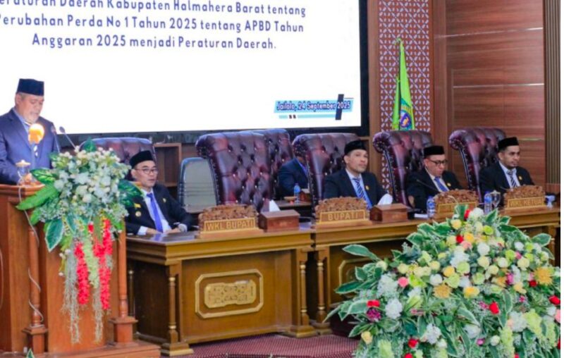 Paripurna Pengesahan APBD Perubahan Halmahera Barat 2025