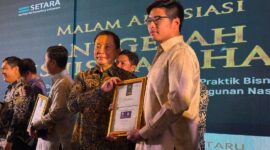 Manager Harita Nickel Menerima Piagam BHAM Award Dari SETARA Institute