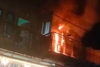 Rumah Warga Yang Terbakar di Kawasan Mangga Dua, Kota Ternate