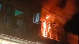 Rumah Warga Yang Terbakar di Kawasan Mangga Dua, Kota Ternate