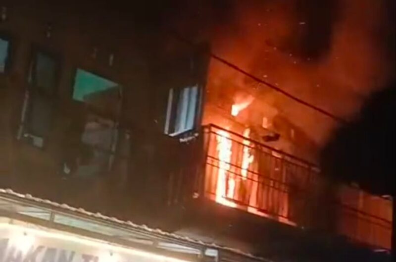 Rumah Warga Yang Terbakar di Kawasan Mangga Dua, Kota Ternate
