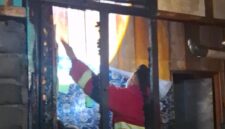 Rumah Yang Terbakar di Kelurahan Santiong