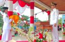 Wakil Bupati Djufri Muhamad Irup Penurunan Bendera Merah Putih
