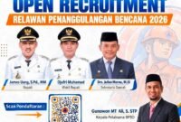 Flayer Rekrutmen Relawan Bencana BPBD Pemkab Halmahera Barat