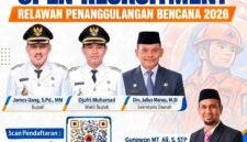 Flayer Rekrutmen Relawan Bencana BPBD Pemkab Halmahera Barat