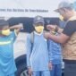 Pembagian Masker Kepada Siswa Yang Dilaksanakan BPBD Halmahera Barat