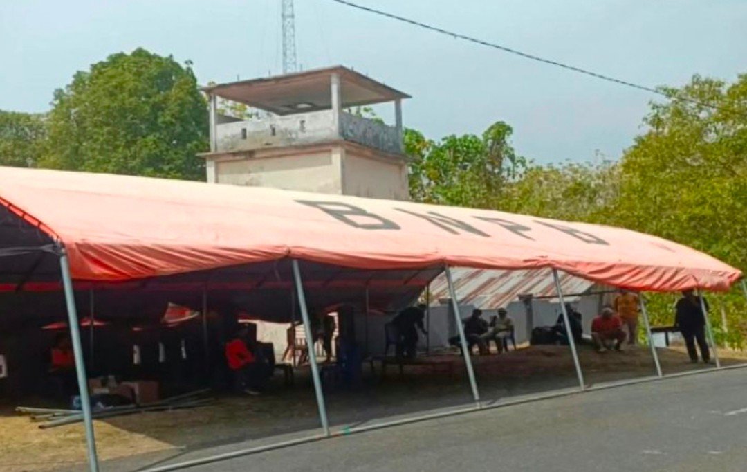 Pos Utama Penanganan Karhutla Yang Dibangun BPBD di Kecamatan Ibu Selatan